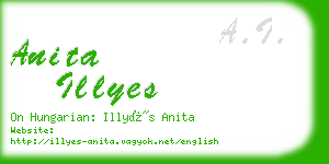 anita illyes business card